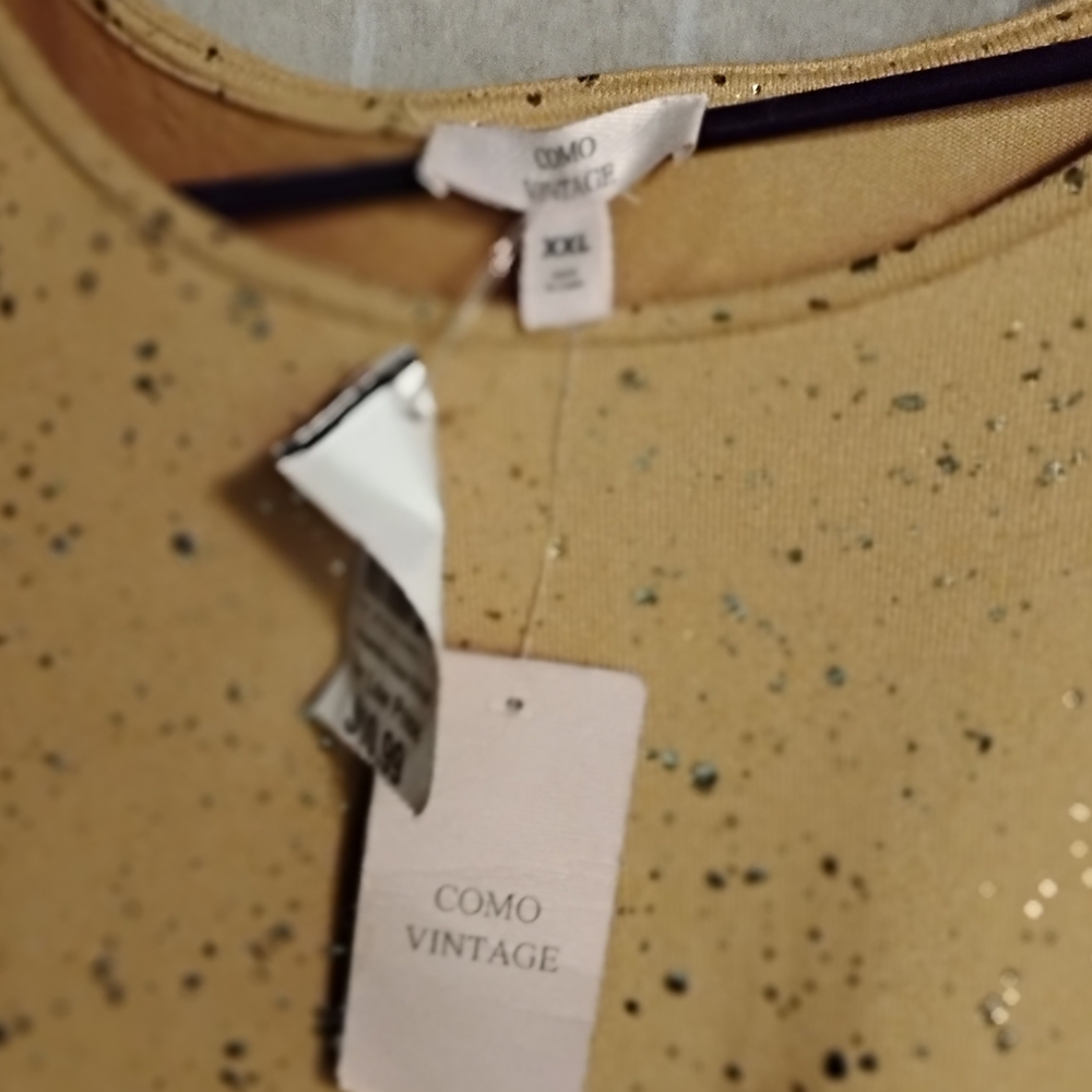 Como Vintage Gold Long Sleeve Tee